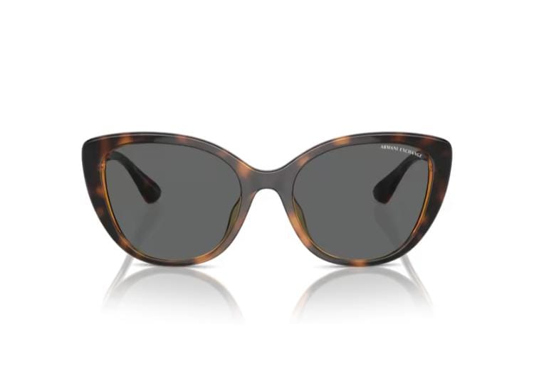 Armani Exchange Shiny Havana Frame with Dark Grey Lens