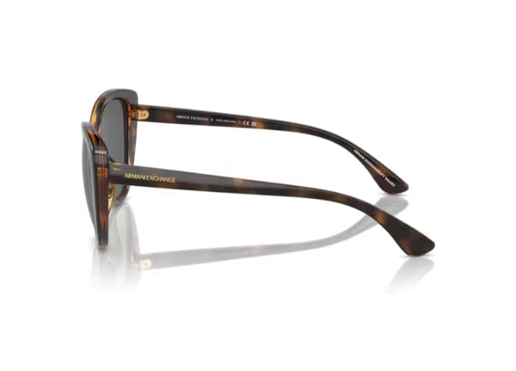 Armani Exchange Shiny Havana Frame with Dark Grey Lens