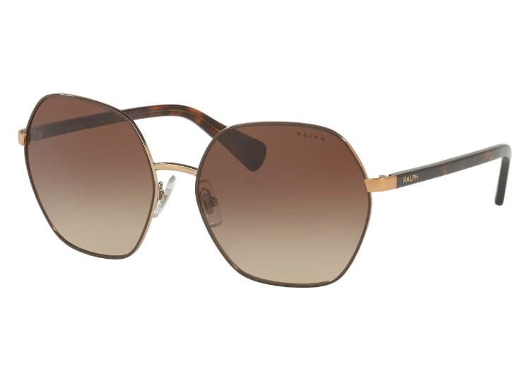 Ralph  RA4124 Brown Rims on Shiny Brown Frame with Gradient Grey Lens