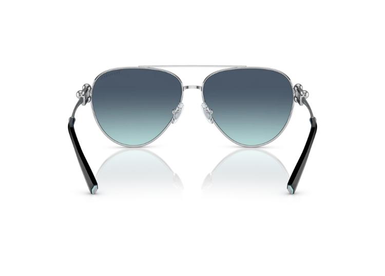 Tiffany & Co TF3066 Silver and Tiffany Blue Frame with Azure Gradient Blue Lens
