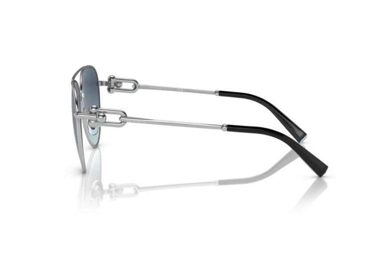 Tiffany & Co TF3066 Silver and Tiffany Blue Frame with Azure Gradient Blue Lens