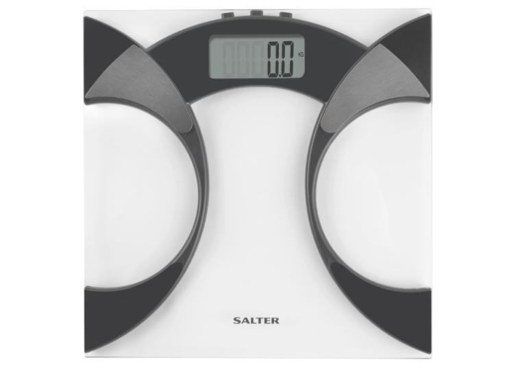 Salter GLASS Ultra Slim Analyser Scale Black