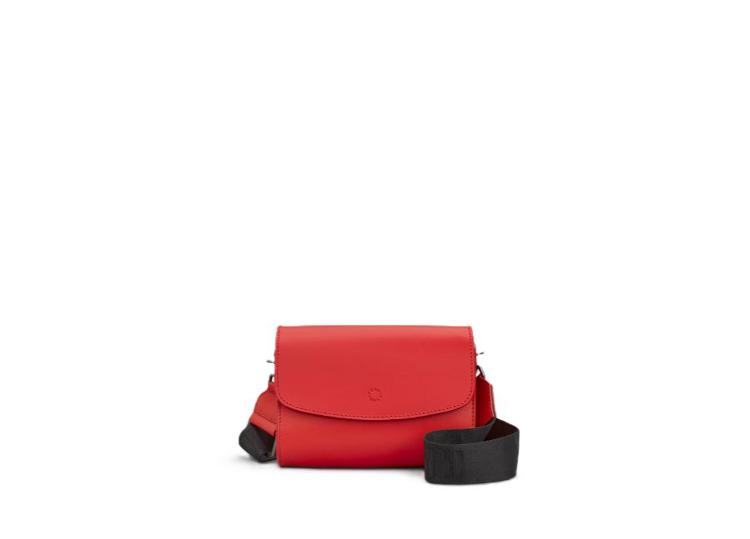 Yoshi Newham Leather Cross Body Bag Red