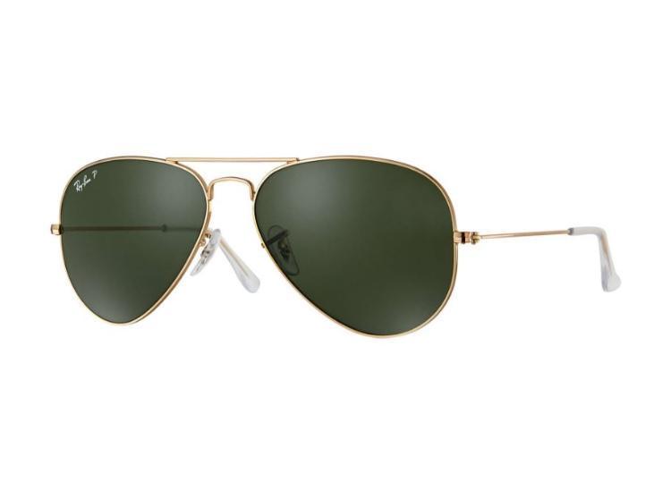 Ray-Ban Aviator Gold Frame Classics with Polarized lenses