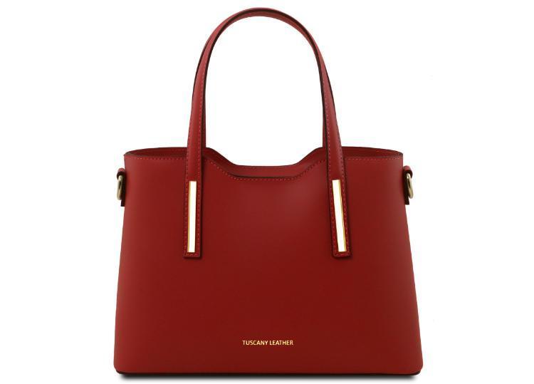 Tuscany Leather Olimpia Small Leather Tote Red