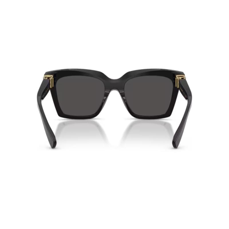 Dolce & Gabbana DG4498 Sunglasses Black Frame with Dark Grey Lens