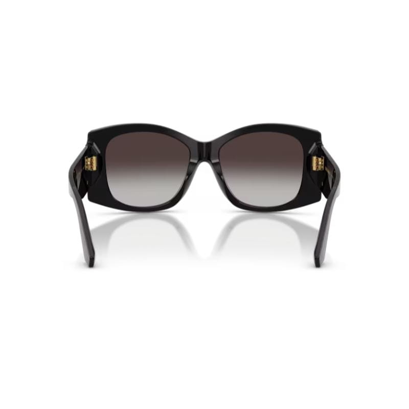Dolce & Gabbana DG4501 Griffe Sunglasses Black Frame with Gradient Grey Lens