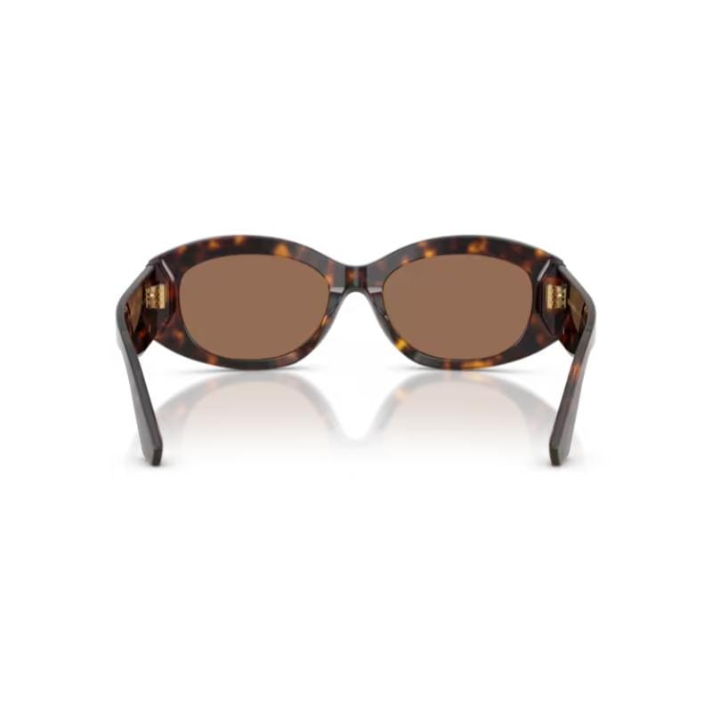 Dolce & Gabbana DG4502 Sunglasses  Havana Frame with Dark Brown Lens