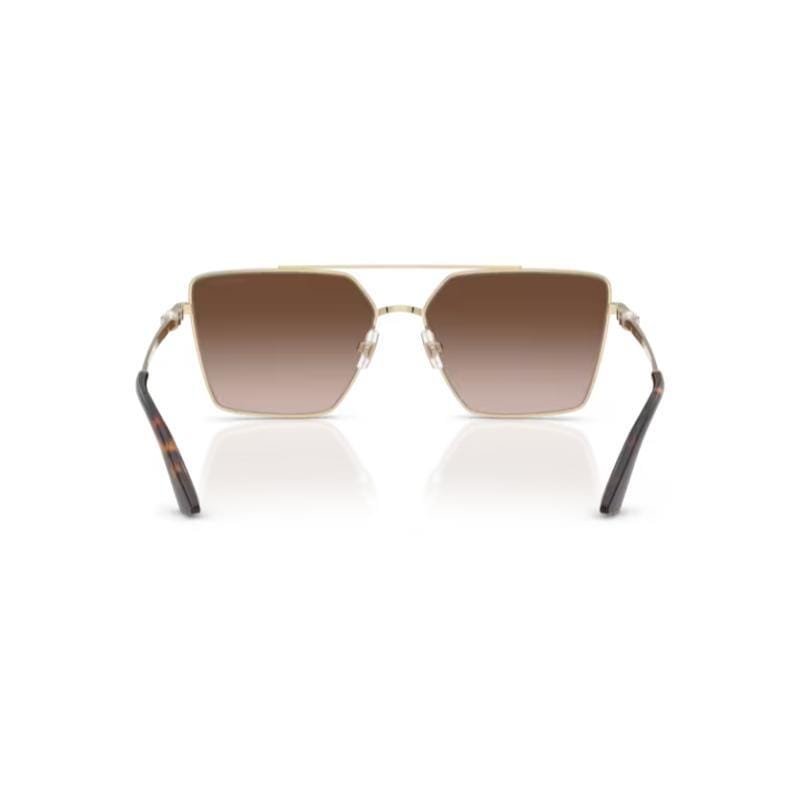 Jimmy Choo JC4016HB Sunglasses Pale Gold Frame with Brown Gradient Lens