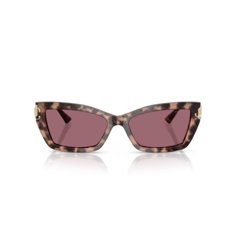 Jimmy Choo JC5011 Sunglasses Pink Havana Frame with Gradient Violet Lens