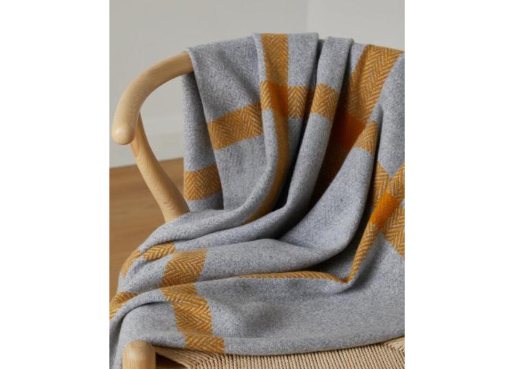 Foxford Derek Cashmere and Lambswool Throw