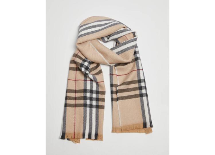 Foxford Extra Fine Merino Wool Scarf Classic Camel