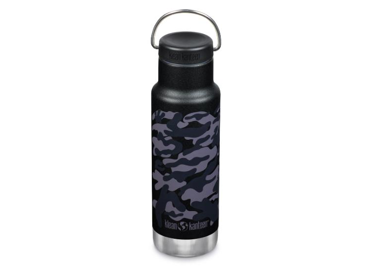 Klean Kanteen Classic Vacuum Insulated 355ml Loop Cap Bottle – Black Camo