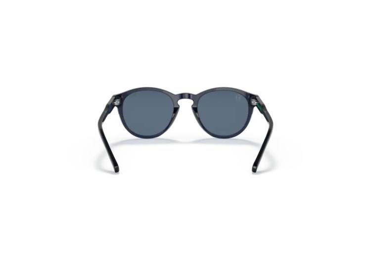 Polo By Ralph Lauren Earth Polo Sunglasses PH4172 Shiny Blue / Dark Blue