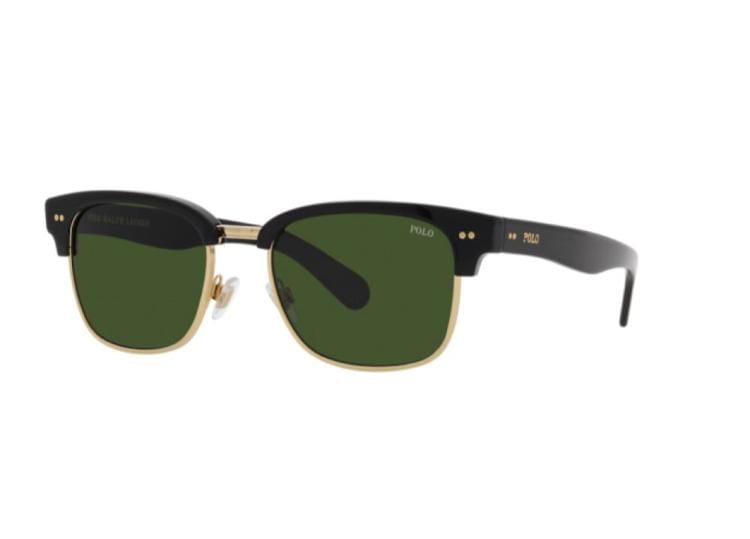 Polo By Ralph Lauren PH4202 Shiny Black / Dark Green Sunglasses