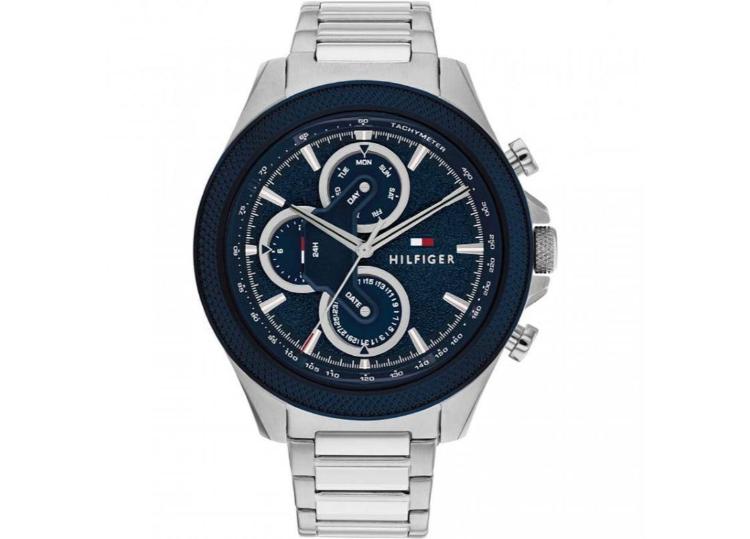 Tommy Hilfiger Clark Mens Blue Dial/Stainless Steel Bracelet Watch