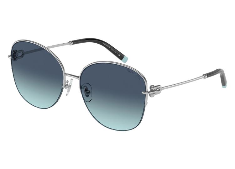 Tiffany & Co TF3082 Silver Frame with Azure Gradient Blue Lens
