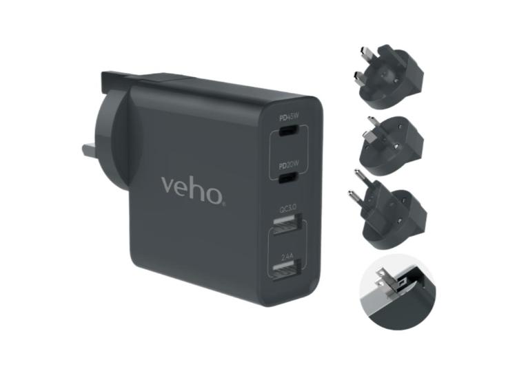 Veho TA-45 Multi Region Universal USB Charger Plug