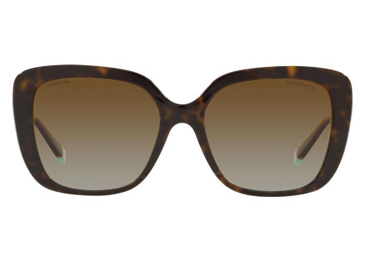 Tiffany & Co TF4177 Havana Frame on Tiffany Blue with Polarized Polar Brown Gradient Lens