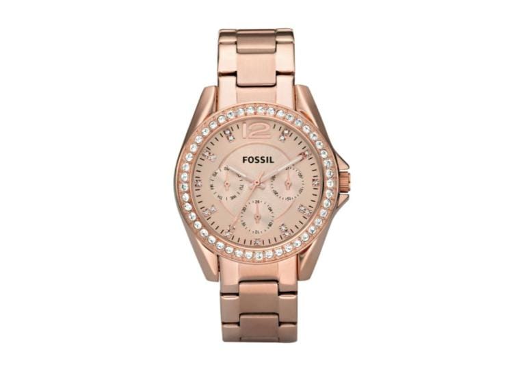 Fossil Riley Multifunction Rose Gold-Tone Stainless Steel Watch